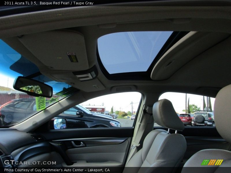 Basque Red Pearl / Taupe Gray 2011 Acura TL 3.5