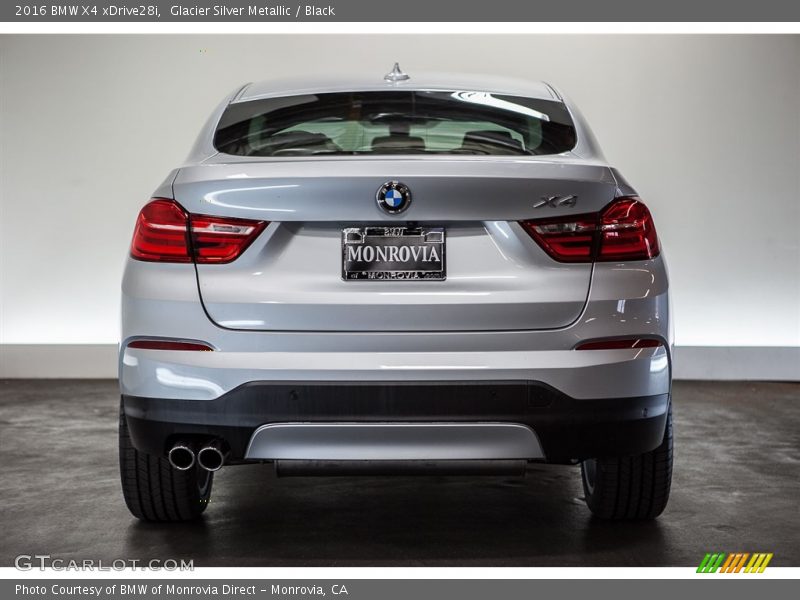 Glacier Silver Metallic / Black 2016 BMW X4 xDrive28i