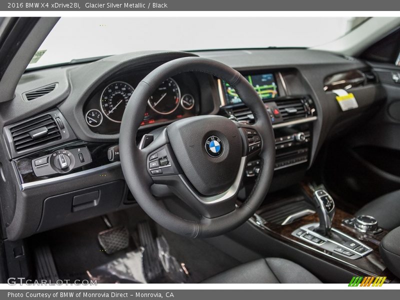 Glacier Silver Metallic / Black 2016 BMW X4 xDrive28i