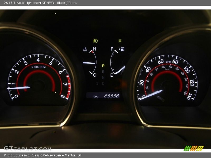 Black / Black 2013 Toyota Highlander SE 4WD