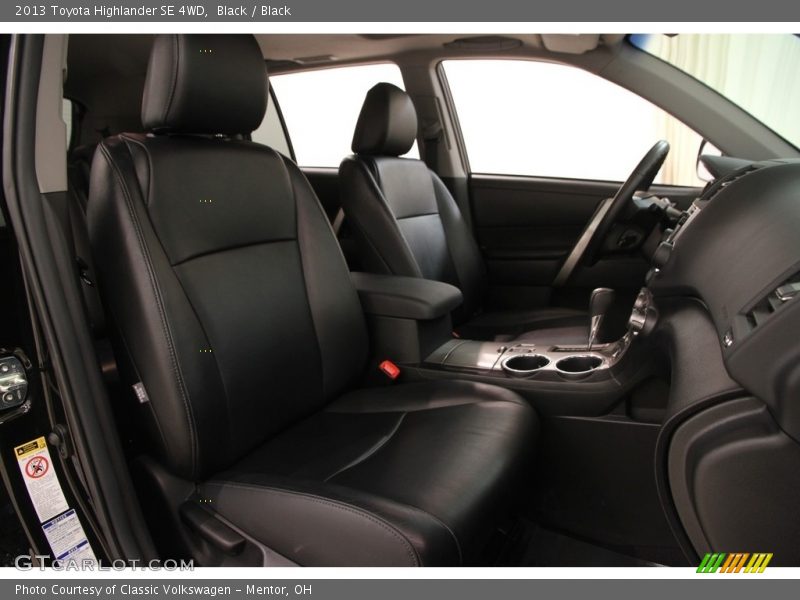 Black / Black 2013 Toyota Highlander SE 4WD
