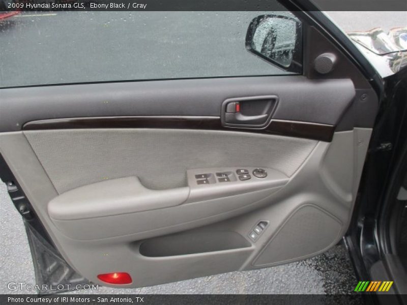 Ebony Black / Gray 2009 Hyundai Sonata GLS
