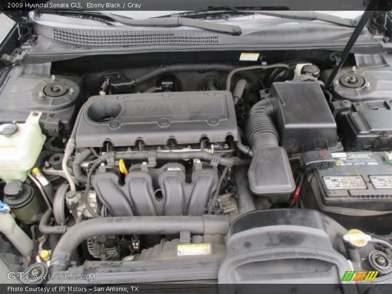 Ebony Black / Gray 2009 Hyundai Sonata GLS
