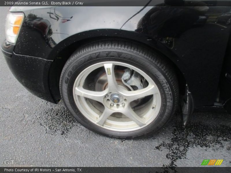 Ebony Black / Gray 2009 Hyundai Sonata GLS