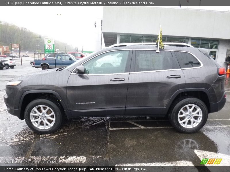 Granite Crystal Metallic / Iceland - Black/Iceland Gray 2014 Jeep Cherokee Latitude 4x4