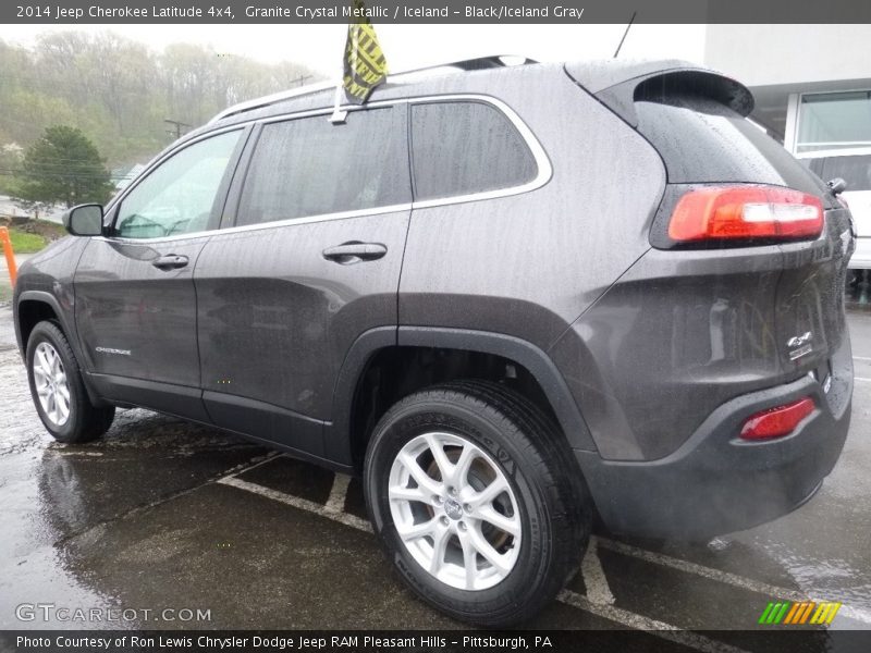 Granite Crystal Metallic / Iceland - Black/Iceland Gray 2014 Jeep Cherokee Latitude 4x4