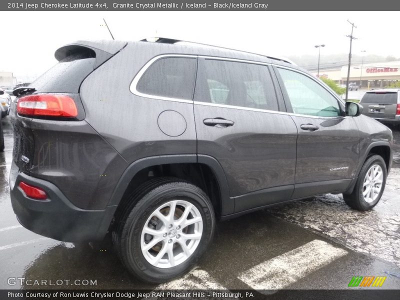 Granite Crystal Metallic / Iceland - Black/Iceland Gray 2014 Jeep Cherokee Latitude 4x4