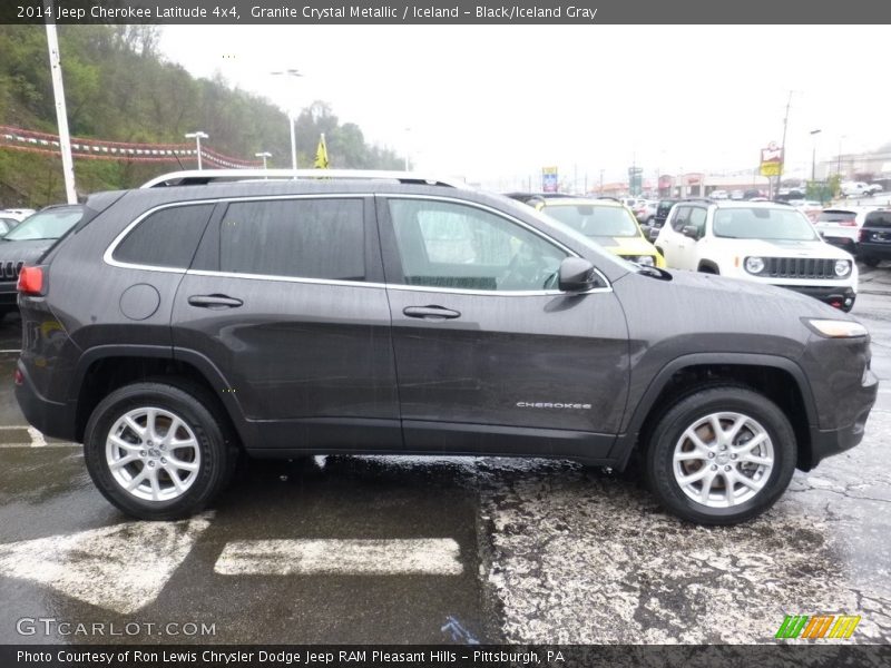 Granite Crystal Metallic / Iceland - Black/Iceland Gray 2014 Jeep Cherokee Latitude 4x4