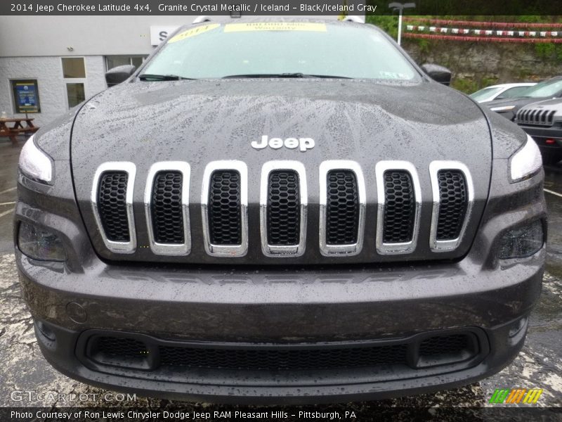 Granite Crystal Metallic / Iceland - Black/Iceland Gray 2014 Jeep Cherokee Latitude 4x4