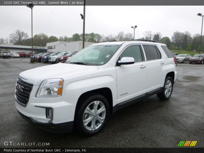 Summit White / Jet Black 2016 GMC Terrain SLE AWD