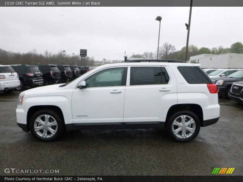 Summit White / Jet Black 2016 GMC Terrain SLE AWD