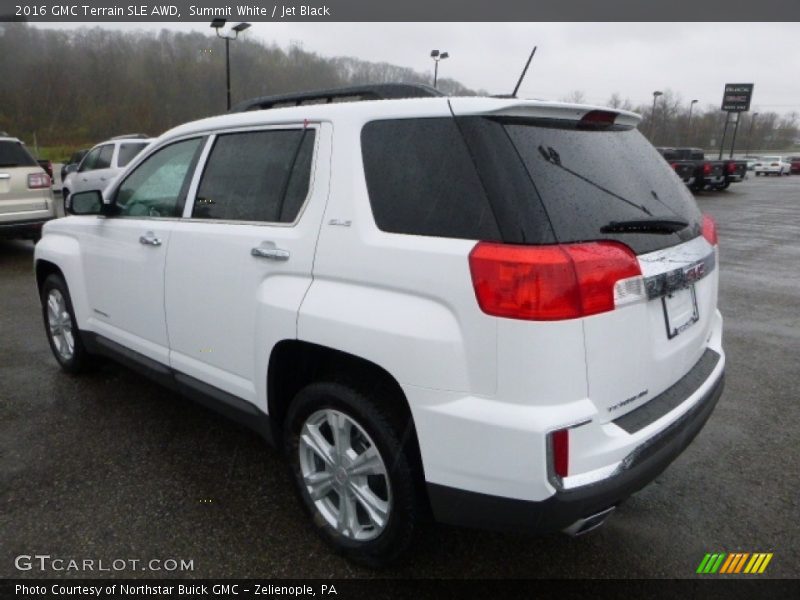 Summit White / Jet Black 2016 GMC Terrain SLE AWD