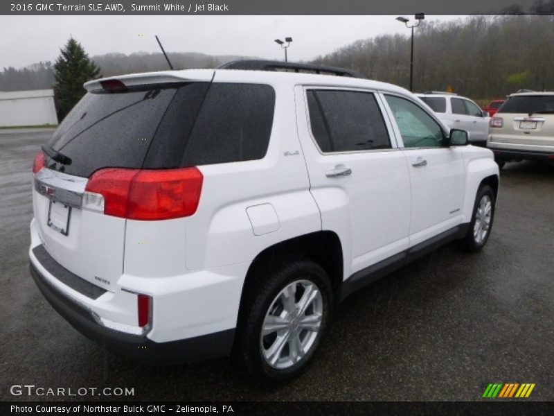 Summit White / Jet Black 2016 GMC Terrain SLE AWD