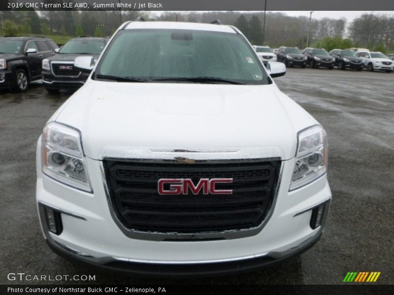 Summit White / Jet Black 2016 GMC Terrain SLE AWD