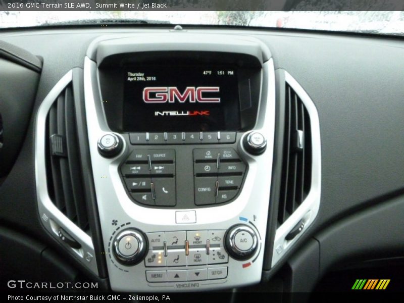 Summit White / Jet Black 2016 GMC Terrain SLE AWD