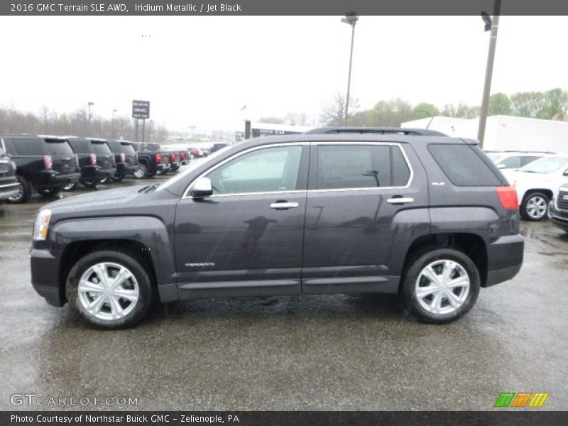 Iridium Metallic / Jet Black 2016 GMC Terrain SLE AWD