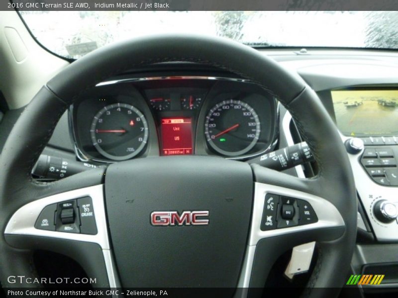 Iridium Metallic / Jet Black 2016 GMC Terrain SLE AWD