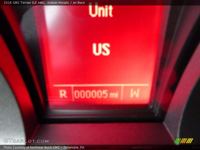 Iridium Metallic / Jet Black 2016 GMC Terrain SLE AWD