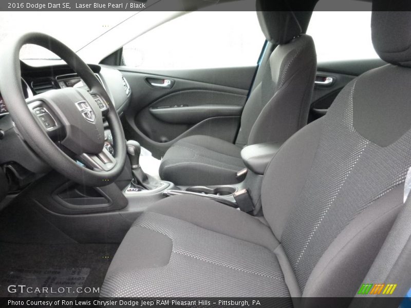 Laser Blue Pearl / Black 2016 Dodge Dart SE