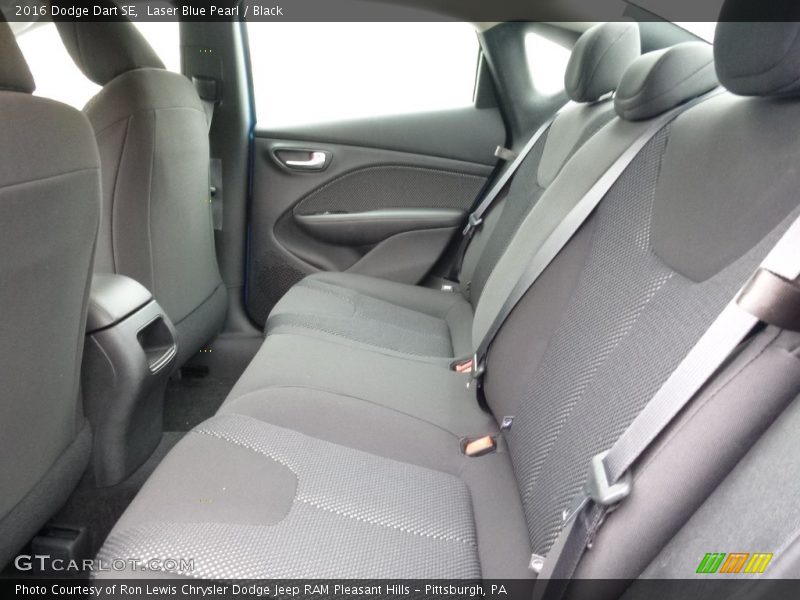 Laser Blue Pearl / Black 2016 Dodge Dart SE