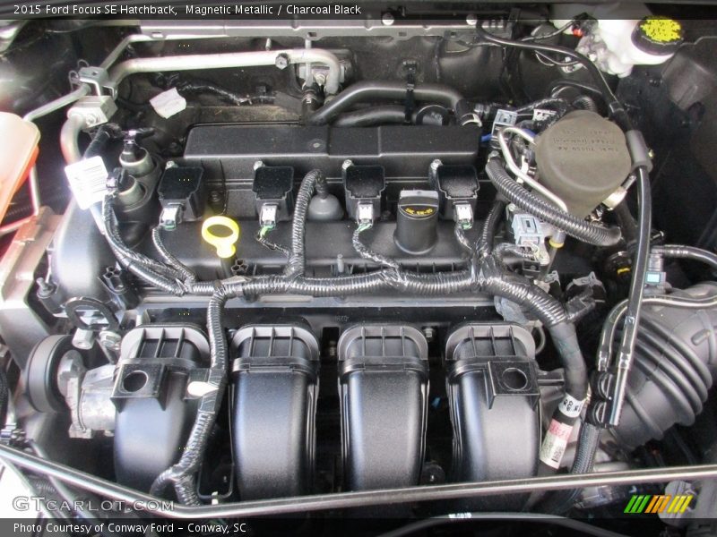 Magnetic Metallic / Charcoal Black 2015 Ford Focus SE Hatchback
