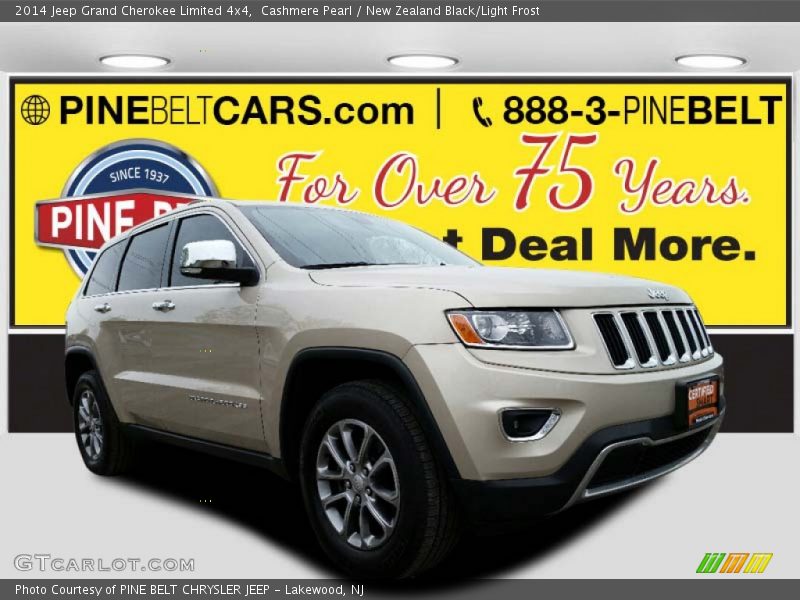 Cashmere Pearl / New Zealand Black/Light Frost 2014 Jeep Grand Cherokee Limited 4x4