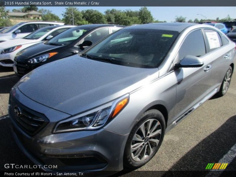 Shale Gray Metallic / Gray 2016 Hyundai Sonata Sport