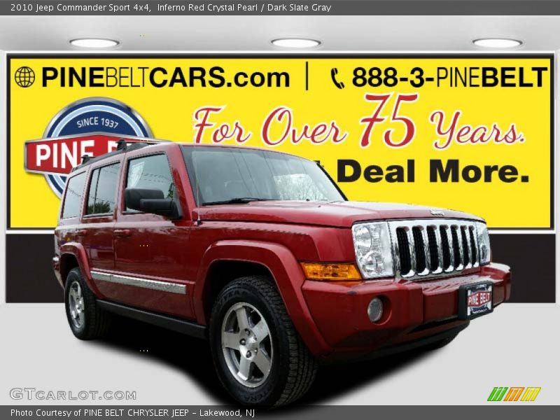 Inferno Red Crystal Pearl / Dark Slate Gray 2010 Jeep Commander Sport 4x4