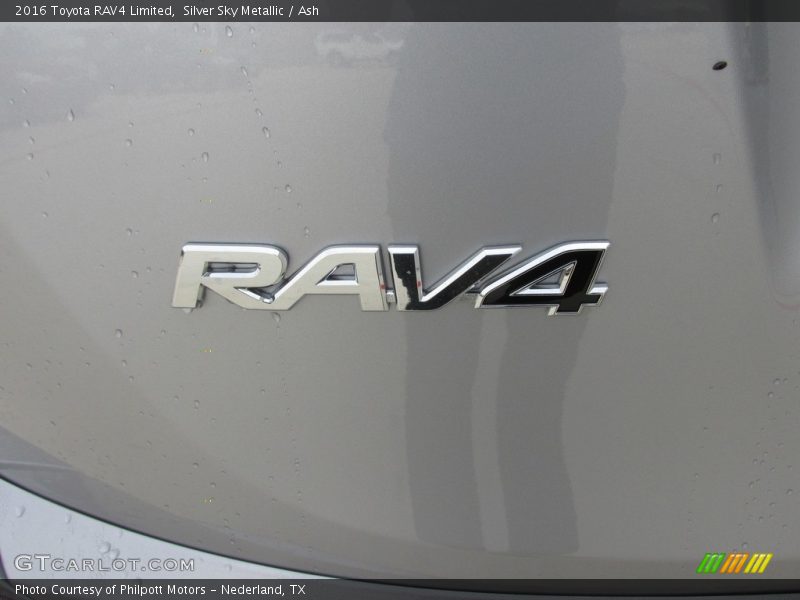 Silver Sky Metallic / Ash 2016 Toyota RAV4 Limited