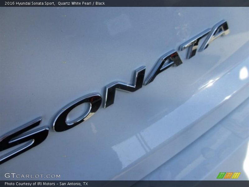 Quartz White Pearl / Black 2016 Hyundai Sonata Sport