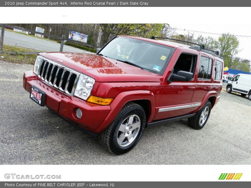 Inferno Red Crystal Pearl / Dark Slate Gray 2010 Jeep Commander Sport 4x4