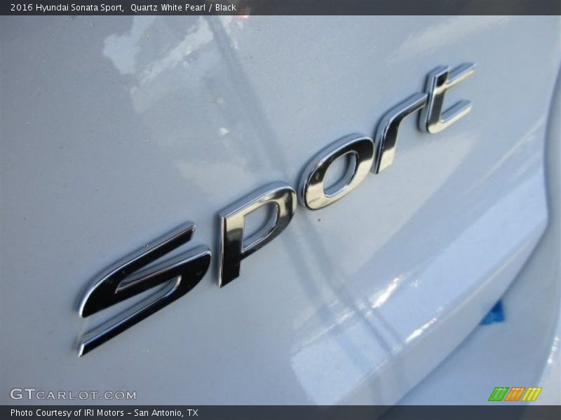 Quartz White Pearl / Black 2016 Hyundai Sonata Sport