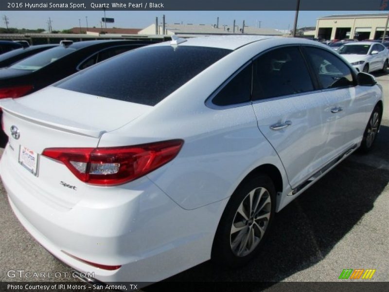 Quartz White Pearl / Black 2016 Hyundai Sonata Sport
