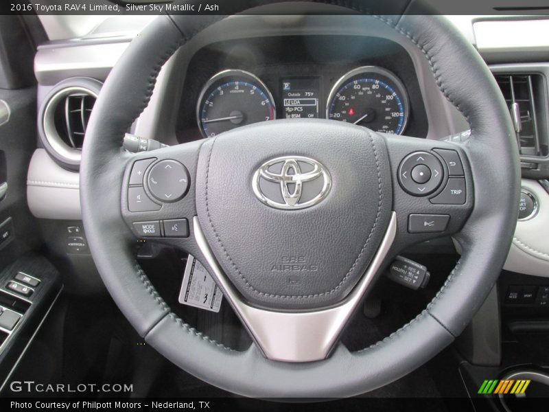 Silver Sky Metallic / Ash 2016 Toyota RAV4 Limited