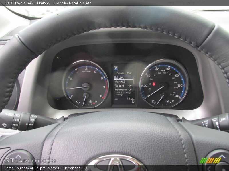 Silver Sky Metallic / Ash 2016 Toyota RAV4 Limited