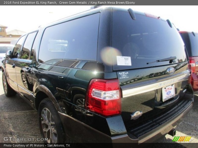 Green Gem Metallic / King Ranch Mesa Brown/Ebony 2016 Ford Expedition EL King Ranch