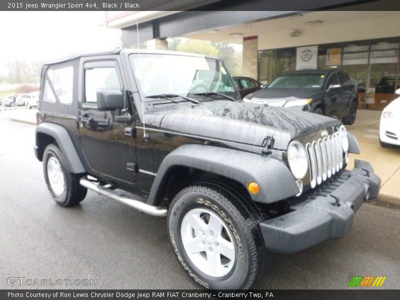 Black / Black 2015 Jeep Wrangler Sport 4x4
