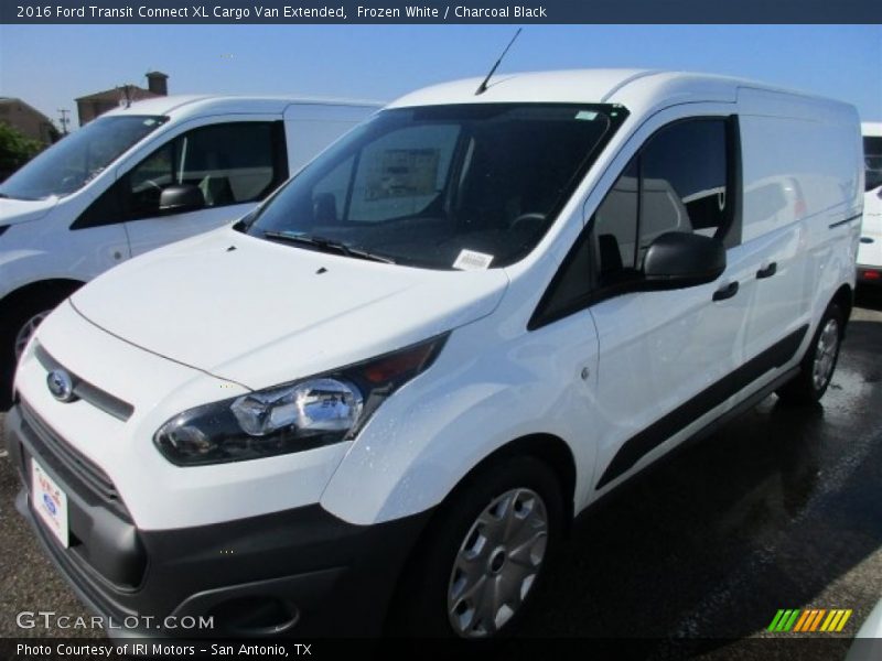 Frozen White / Charcoal Black 2016 Ford Transit Connect XL Cargo Van Extended