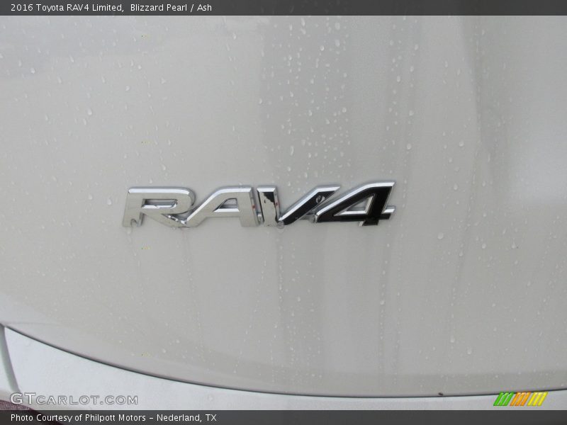 Blizzard Pearl / Ash 2016 Toyota RAV4 Limited