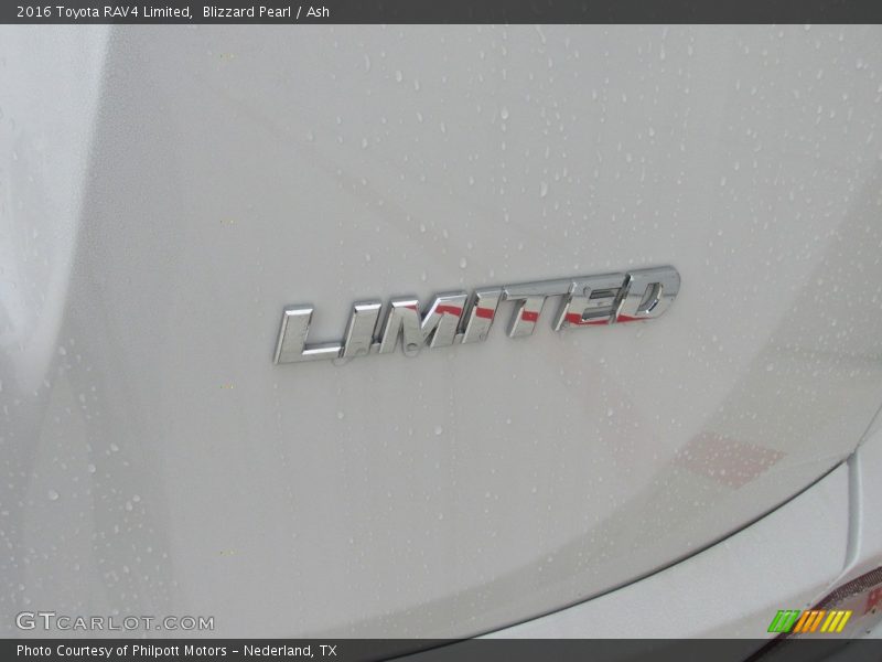 Blizzard Pearl / Ash 2016 Toyota RAV4 Limited