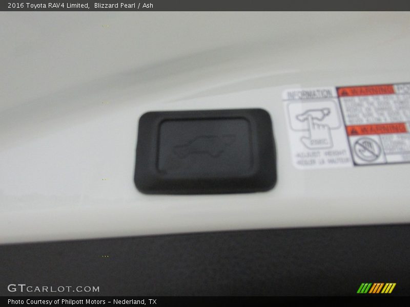 Blizzard Pearl / Ash 2016 Toyota RAV4 Limited