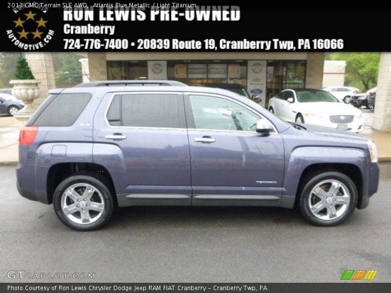 Atlantis Blue Metallic / Light Titanium 2013 GMC Terrain SLE AWD
