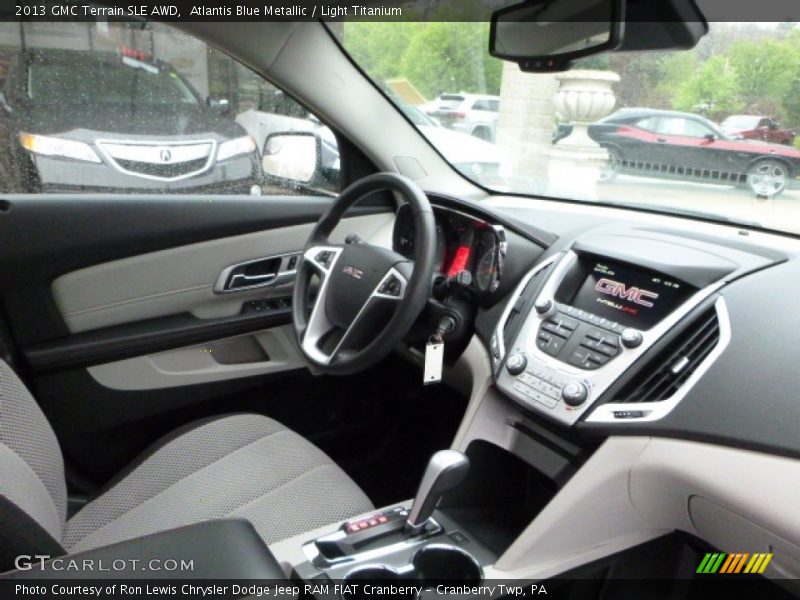 Atlantis Blue Metallic / Light Titanium 2013 GMC Terrain SLE AWD
