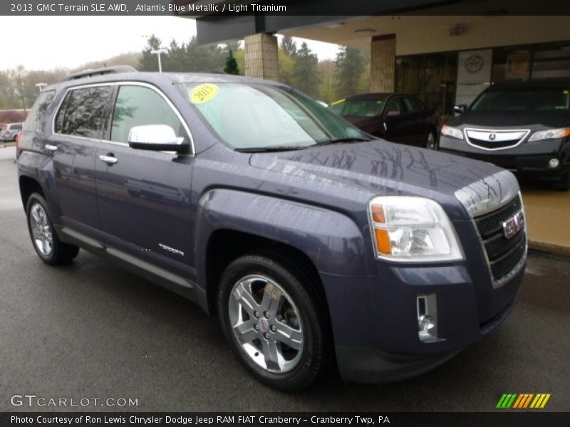 Atlantis Blue Metallic / Light Titanium 2013 GMC Terrain SLE AWD