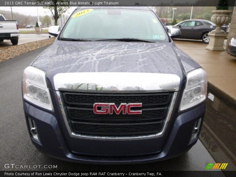 Atlantis Blue Metallic / Light Titanium 2013 GMC Terrain SLE AWD