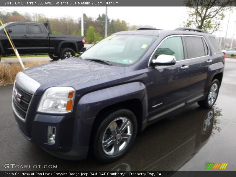 Atlantis Blue Metallic / Light Titanium 2013 GMC Terrain SLE AWD