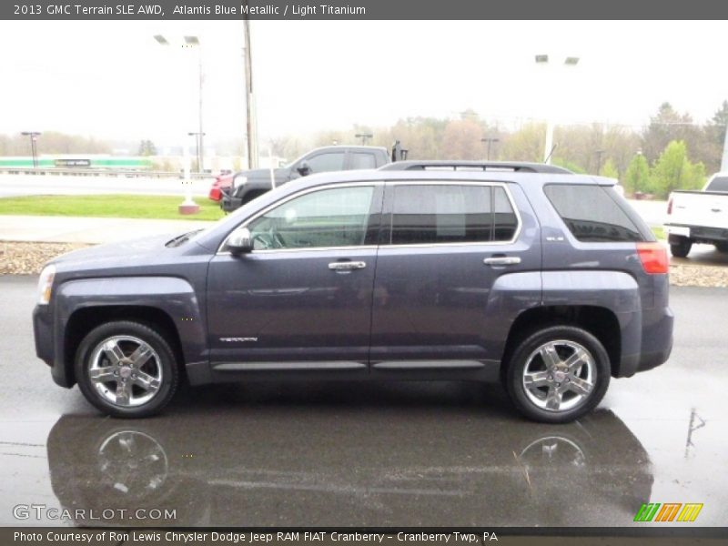 Atlantis Blue Metallic / Light Titanium 2013 GMC Terrain SLE AWD