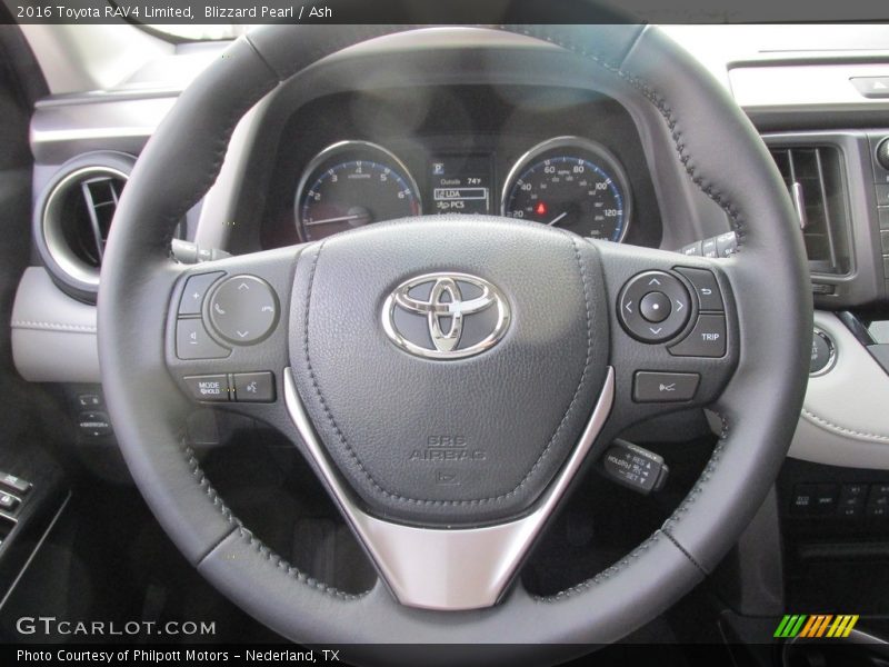 Blizzard Pearl / Ash 2016 Toyota RAV4 Limited