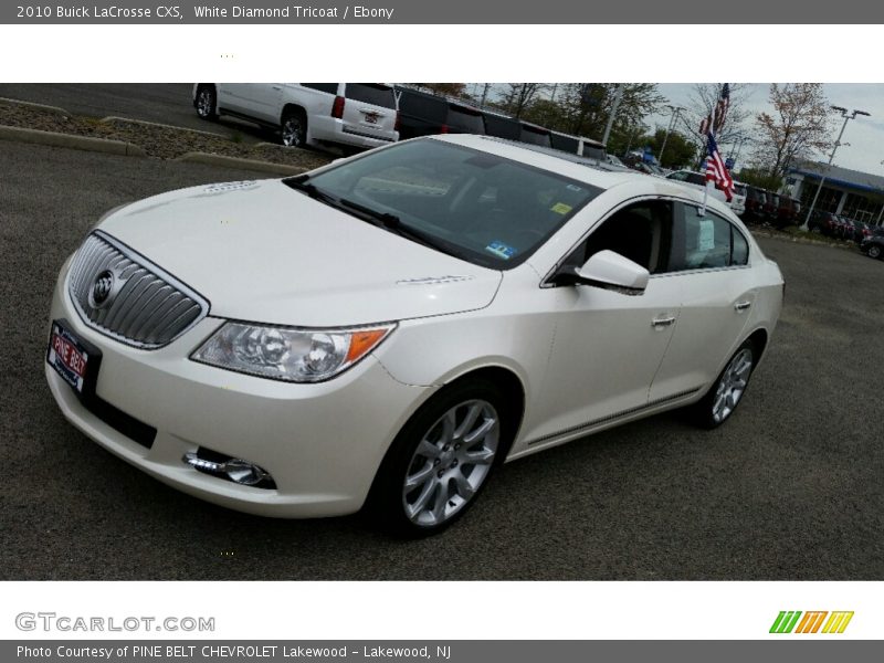 White Diamond Tricoat / Ebony 2010 Buick LaCrosse CXS