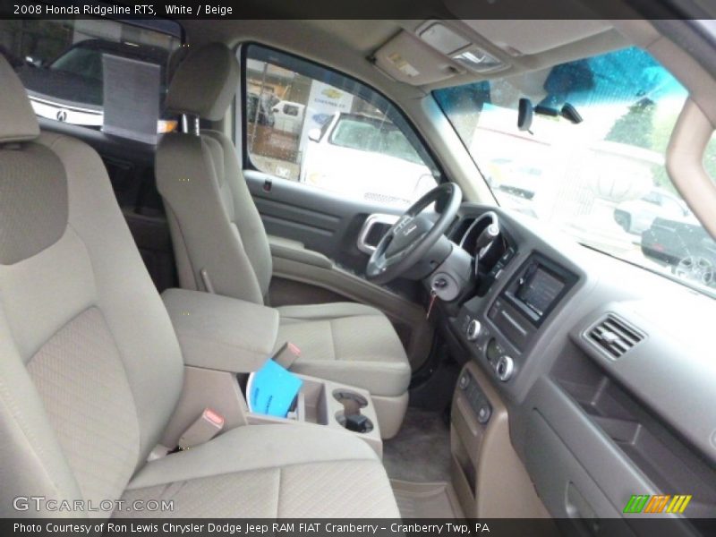 White / Beige 2008 Honda Ridgeline RTS